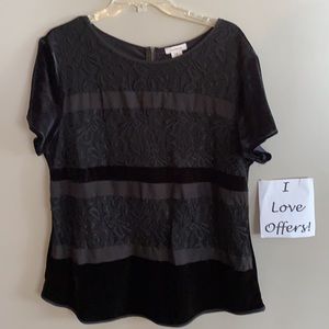 Velvet and Lace Top